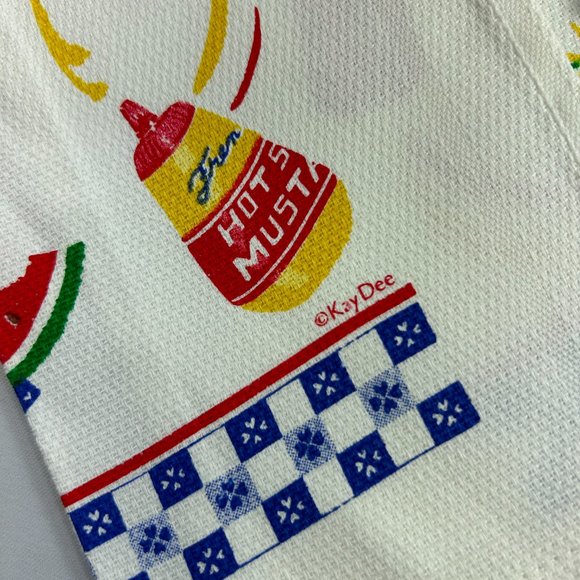 Skillcraft Set 3 Kitchen Dish Tea Towels Patriotic 4th of July Flags Watermelon - Picture 4 of 5